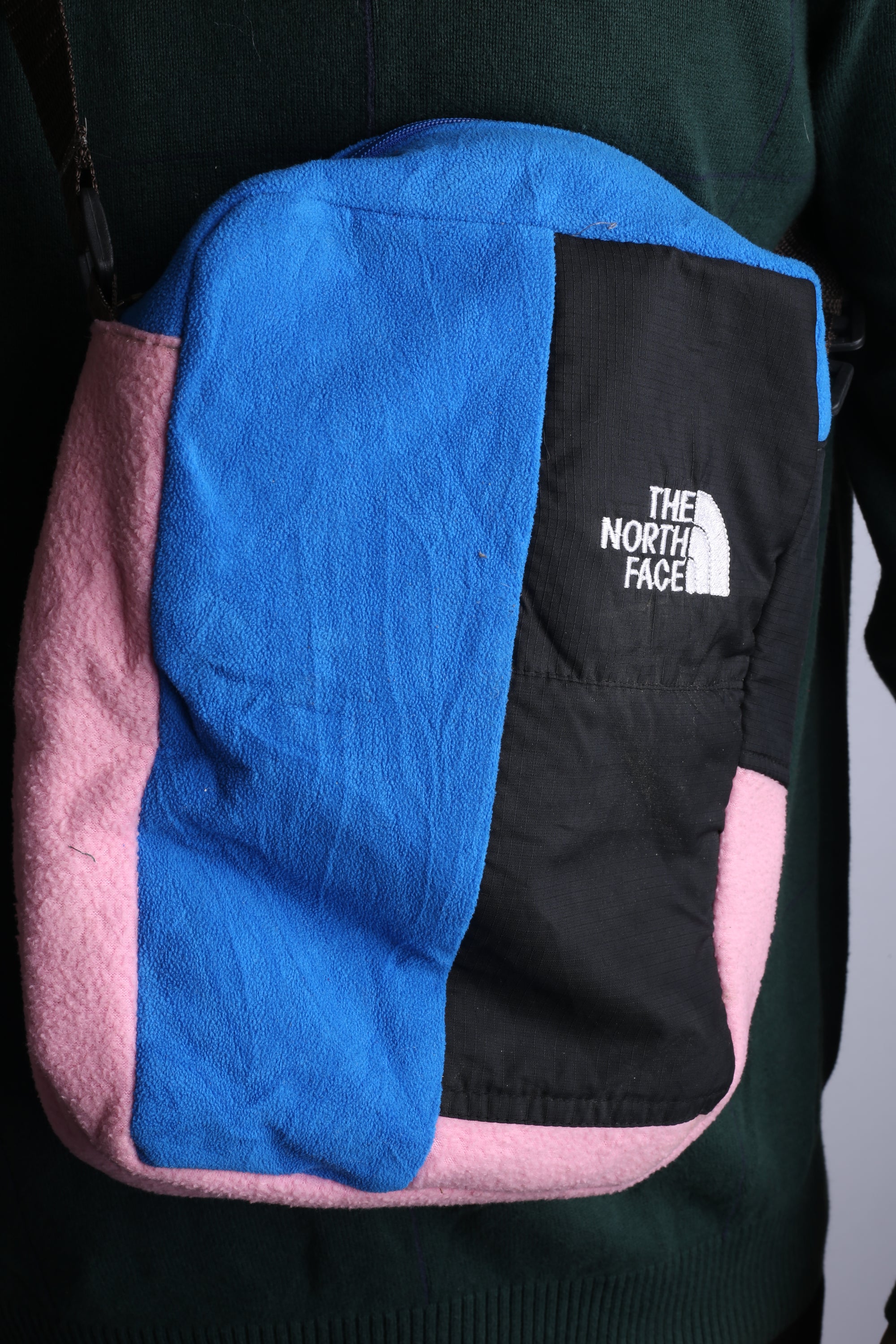 Vintage The North Face Re-Work Bag Black/Pink/Blue