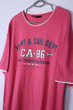 Vintage Sail Dept Graphic Tee Red X Large