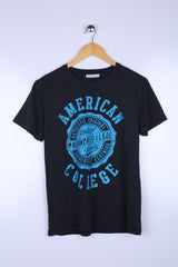 Vintage American College Tee Navy