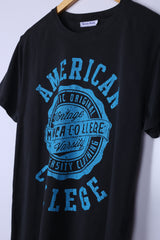 Vintage American College Tee Navy