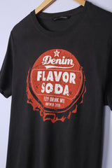 Vintage Denim Soda Tee Black