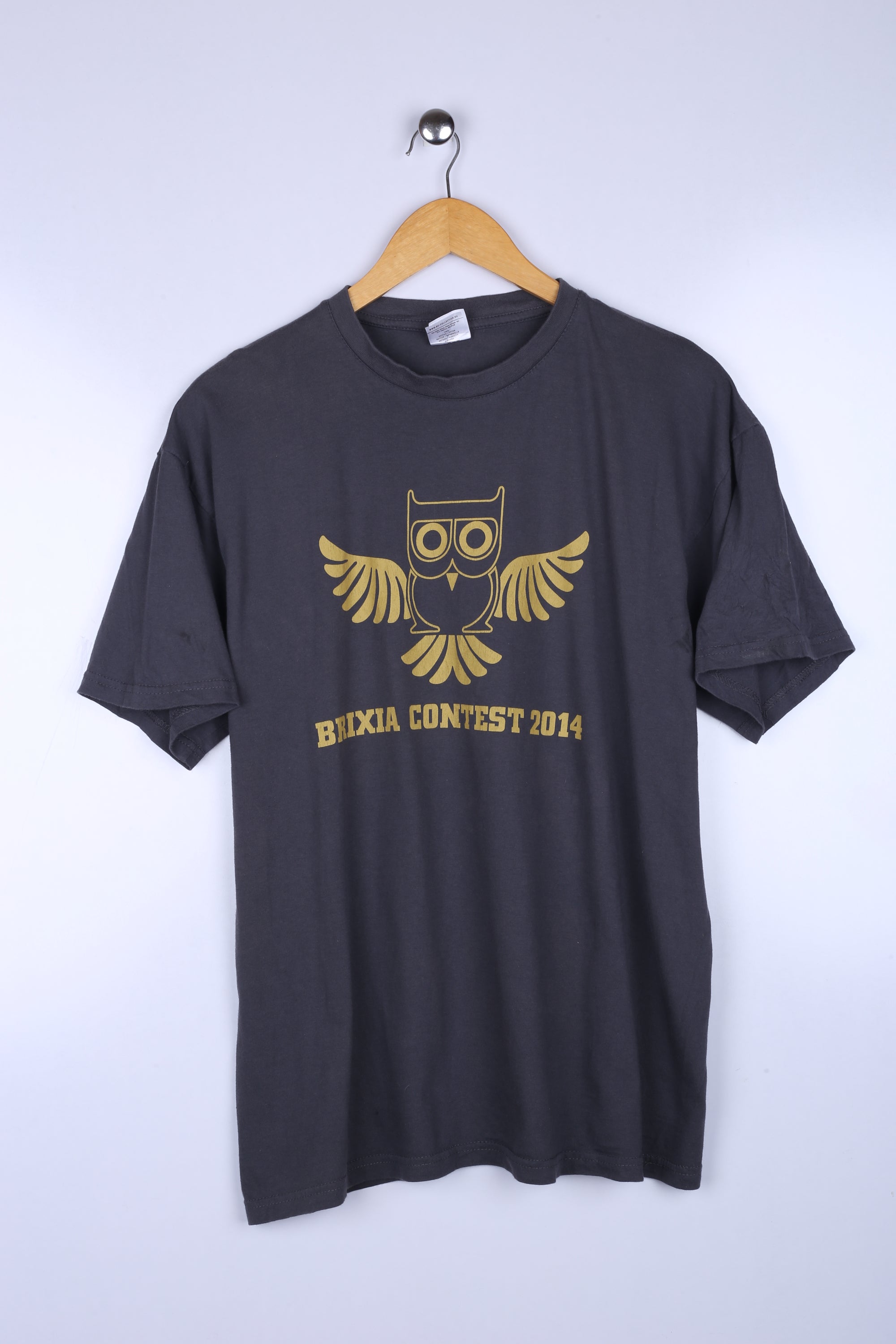 Vintage Bixia owl Graphic Tee Grey