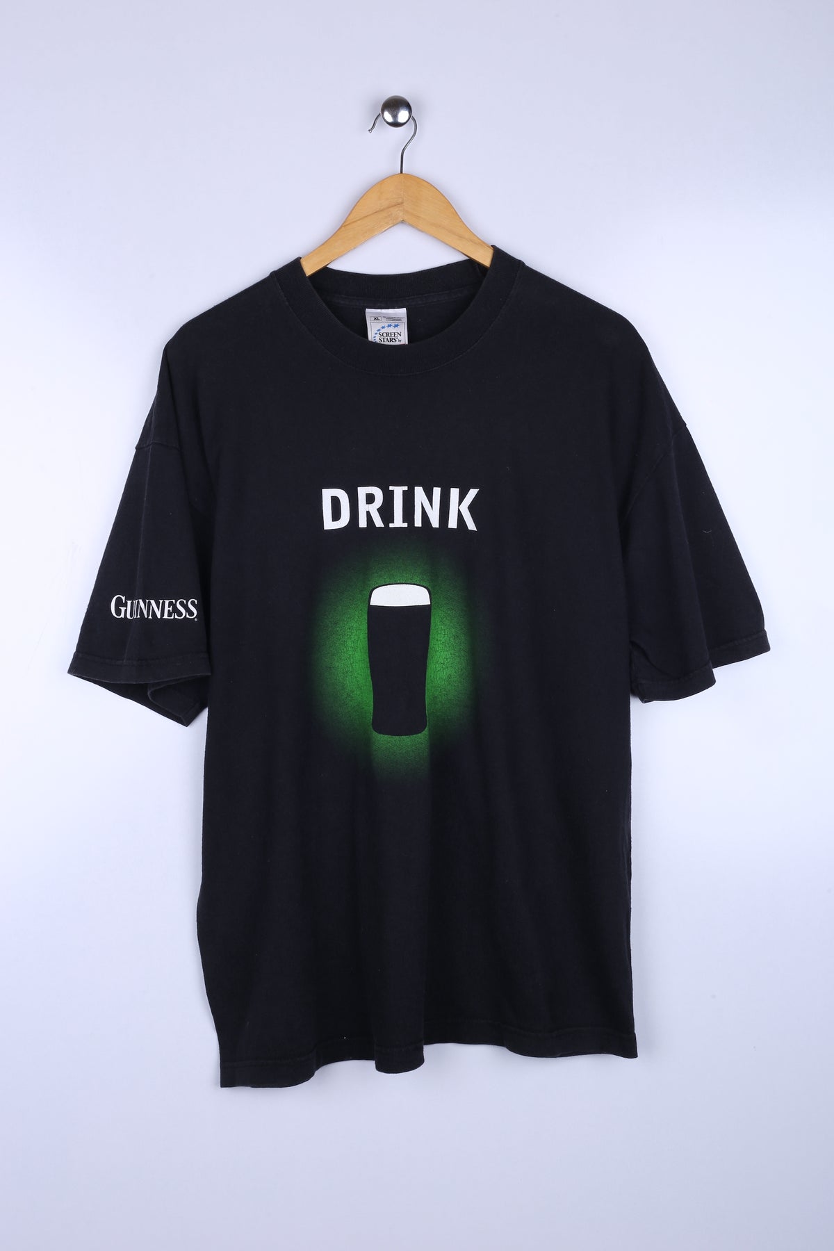 Vintage Guinness Graphic Tee Black