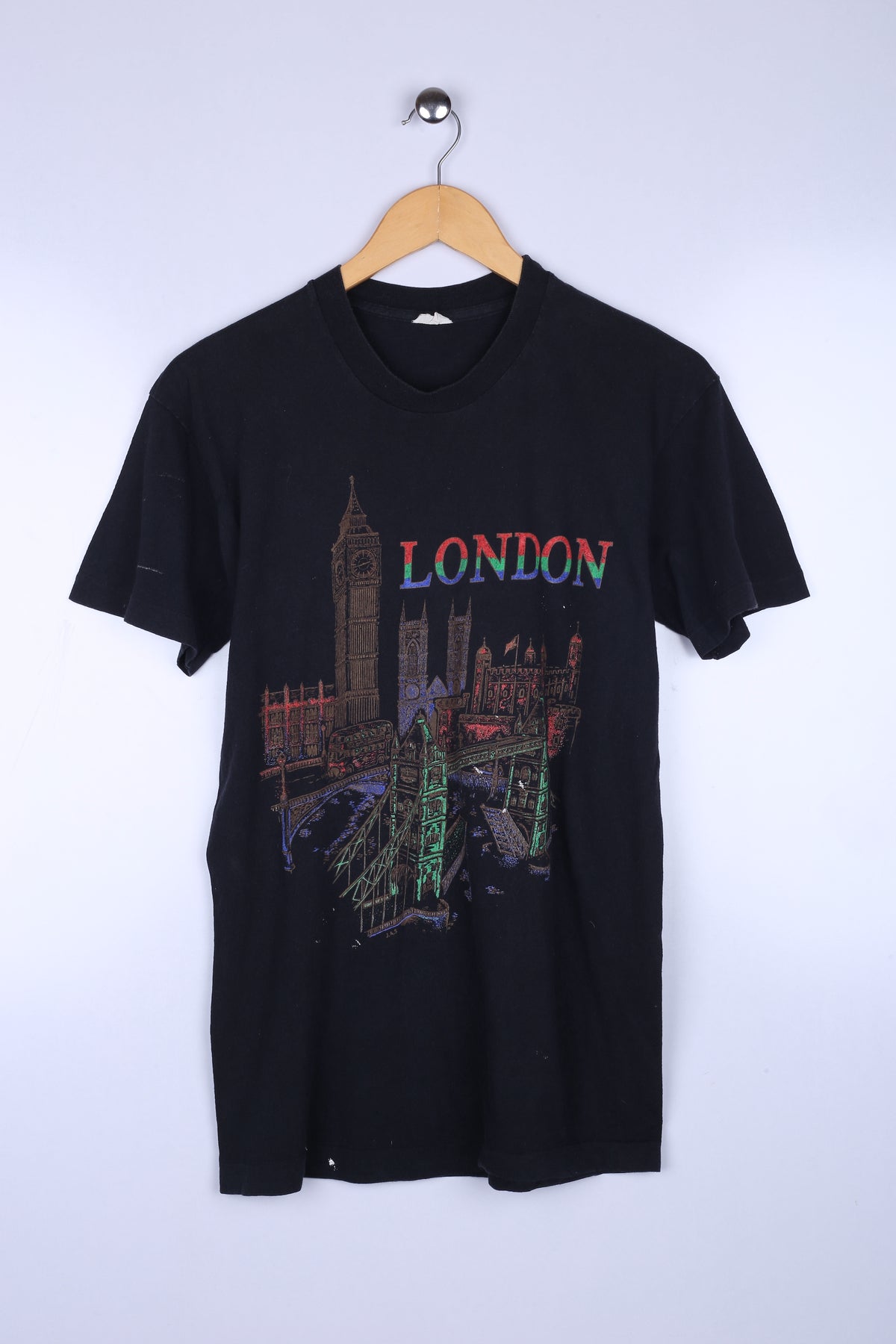 Vintage London Graphic Tee Black