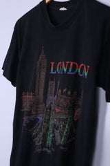 Vintage London Graphic Tee Black