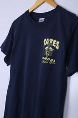 Vintage Tates Bike Run Graphic Tee Navy