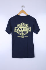 Vintage Tates Bike Run Graphic Tee Navy