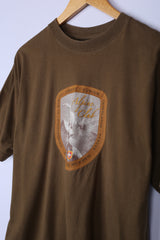 Vintage Alpine Club Graphic Tee Brown