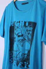 Vintage Much More Graphic Tee Blue