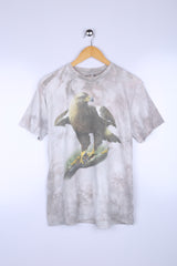 Vintage Beast Graphic Tee Grey Tie Dye