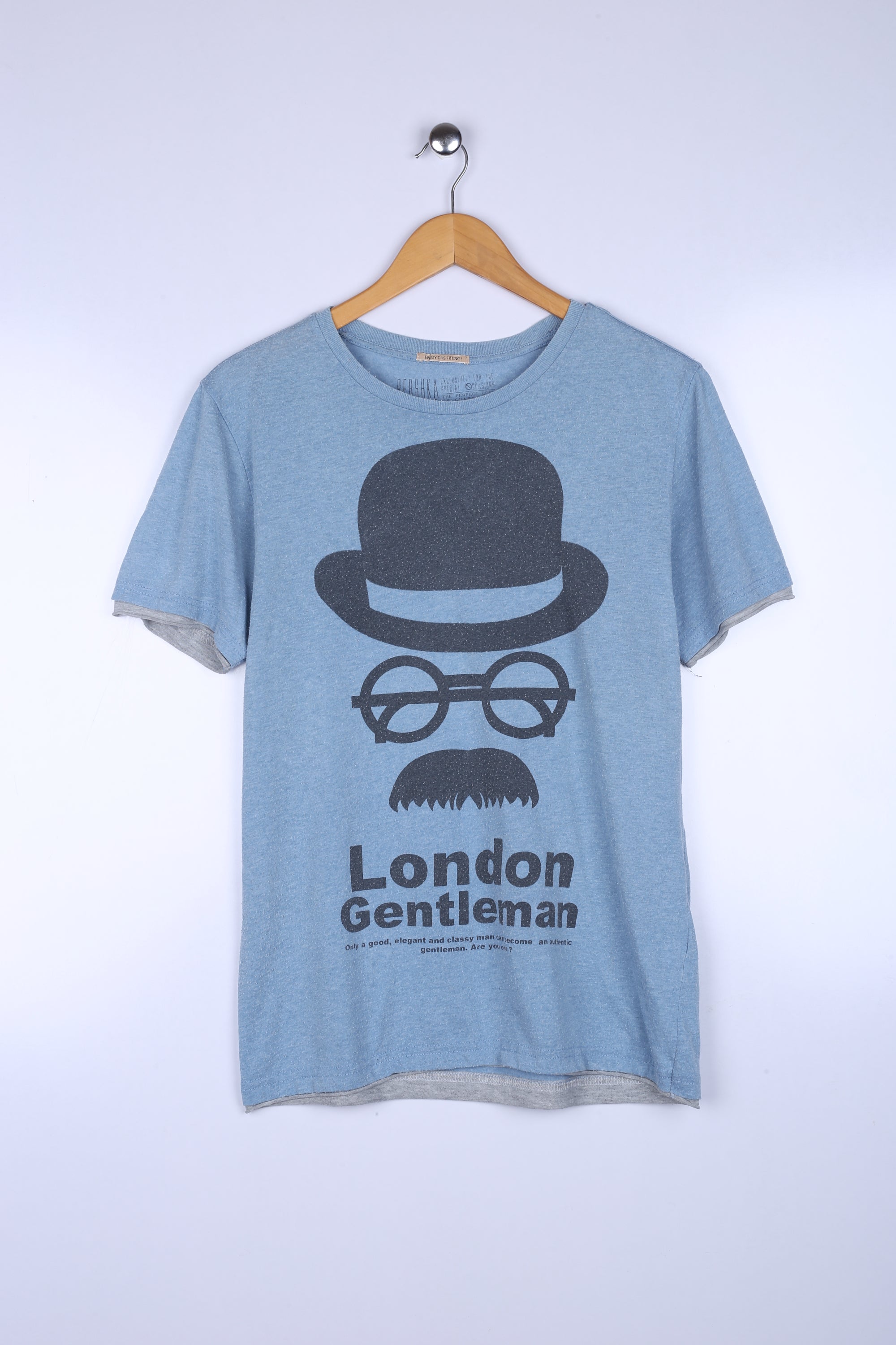 Vintage London Gentleman Tee Blue