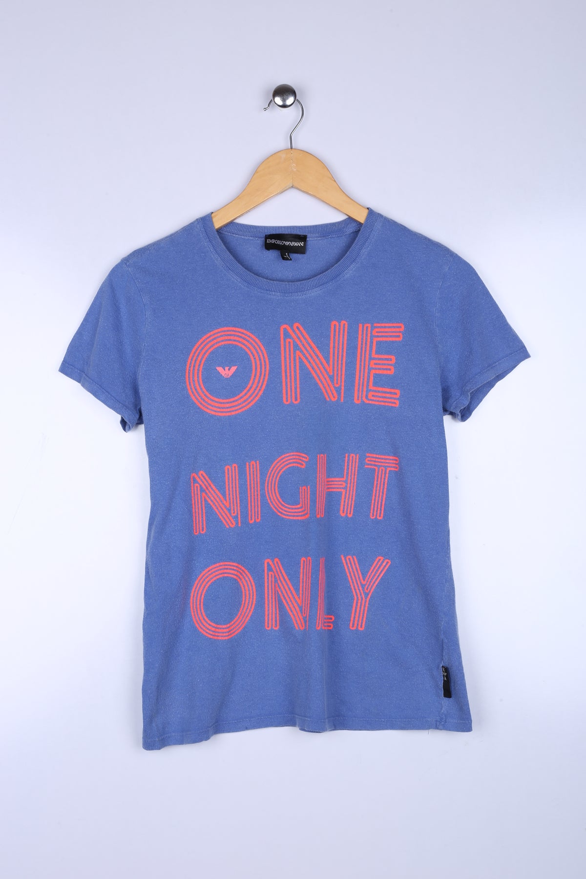 Vintage One Night Graphic Tee Blue