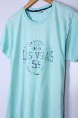 Vintage Las Vegas Tee Aqua Blue