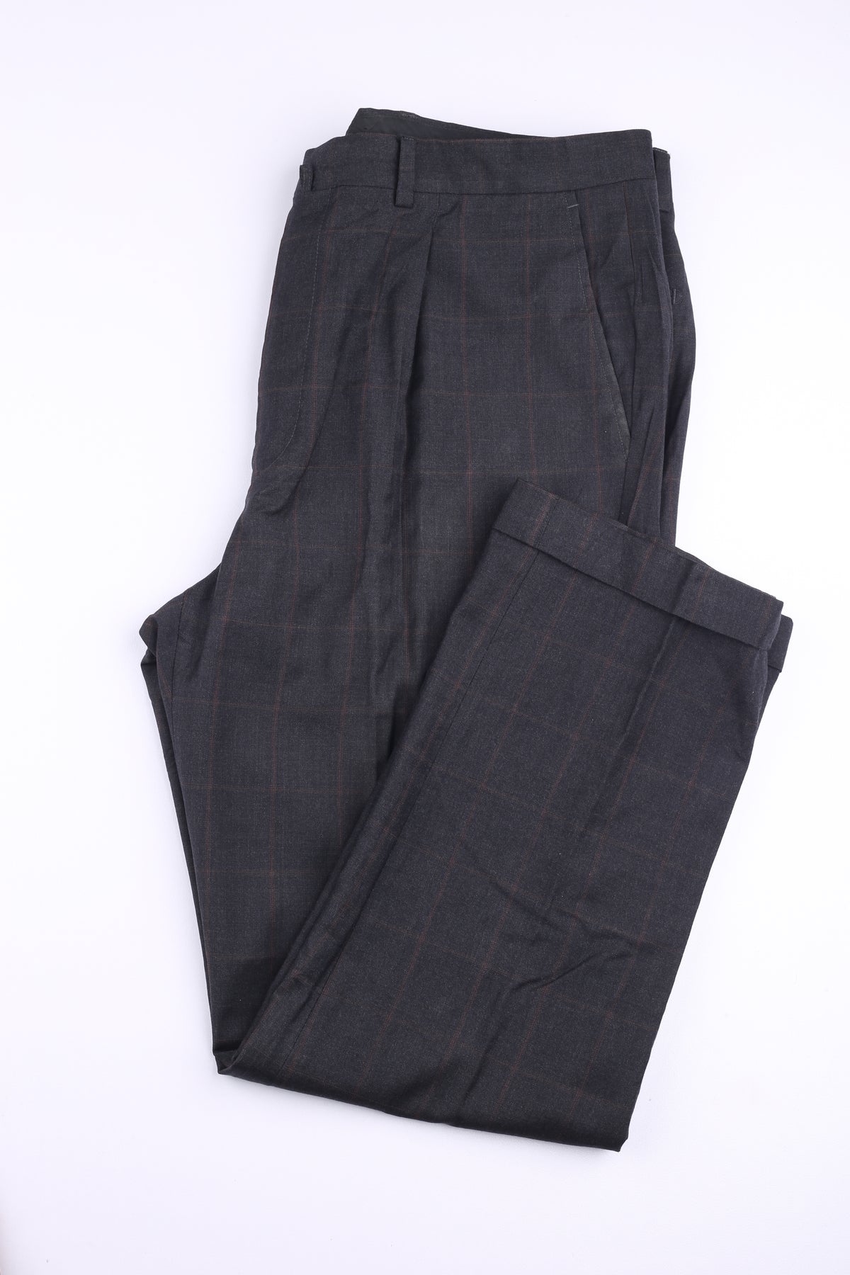 Vintage American Pants Black Checkred (W37", L39")