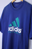 Vintage 90's Adidas Equipment Tee Navy