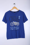 Vintage Old Bike Tee Blue