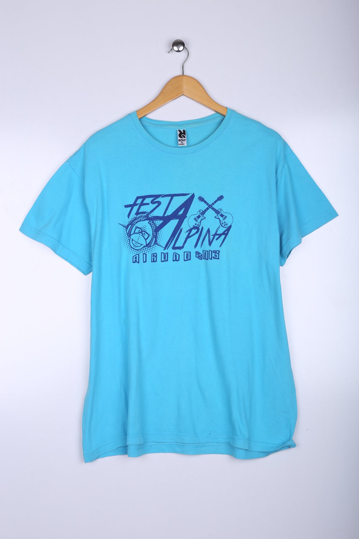 Vintage Festa Alpina Tee Sky Blue