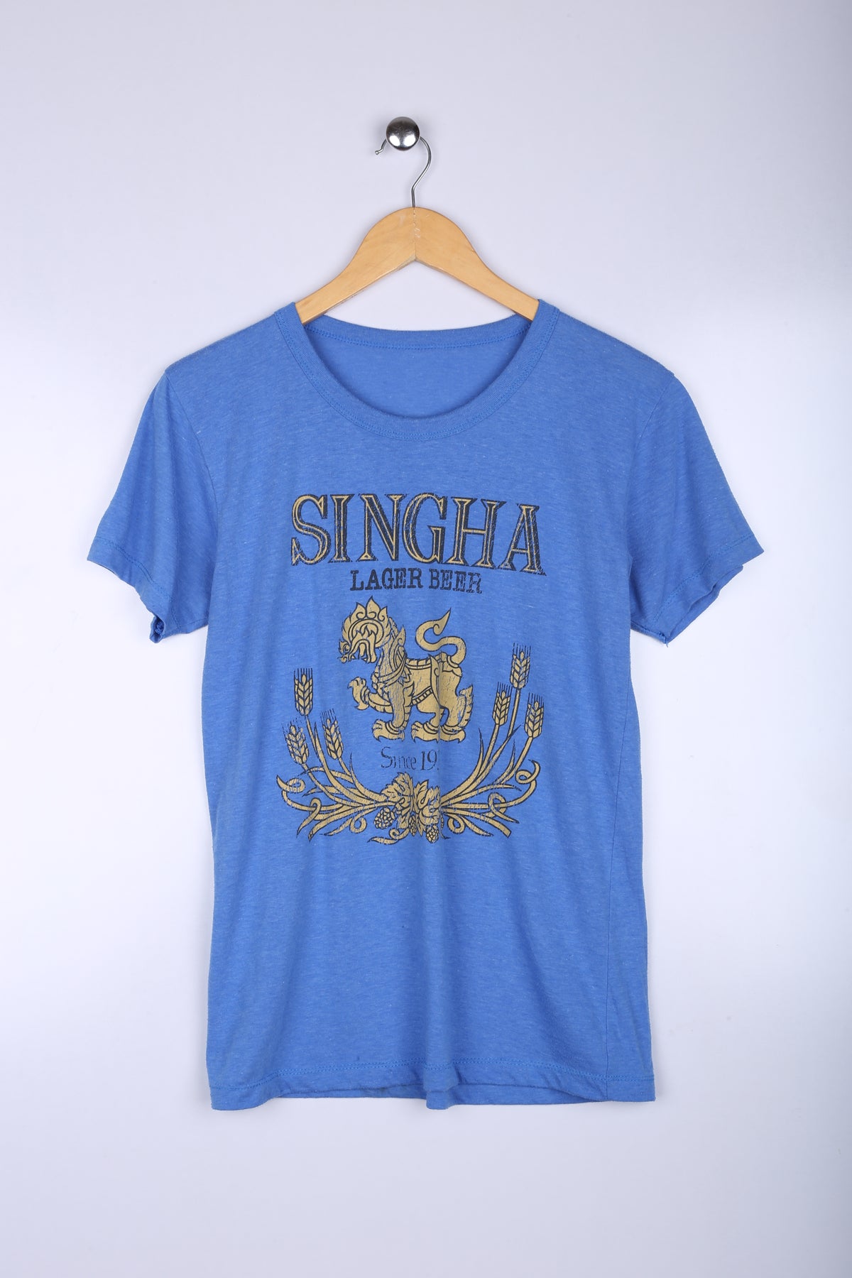 Vintage Singha Beer Graphic Tee Blue