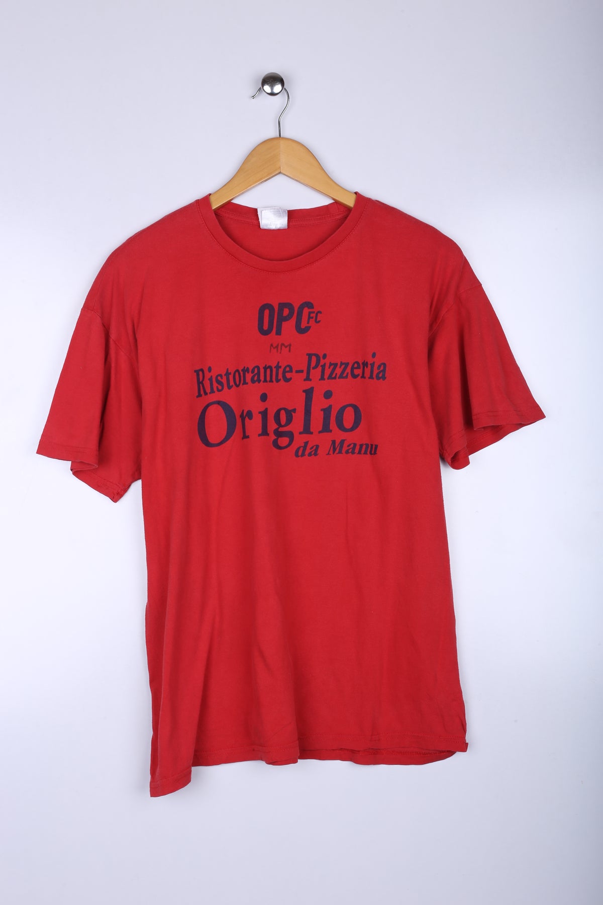 Vintage Oiglio Graphic Tee Red