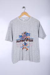 Vintage Baseball Graphic Tee Grey