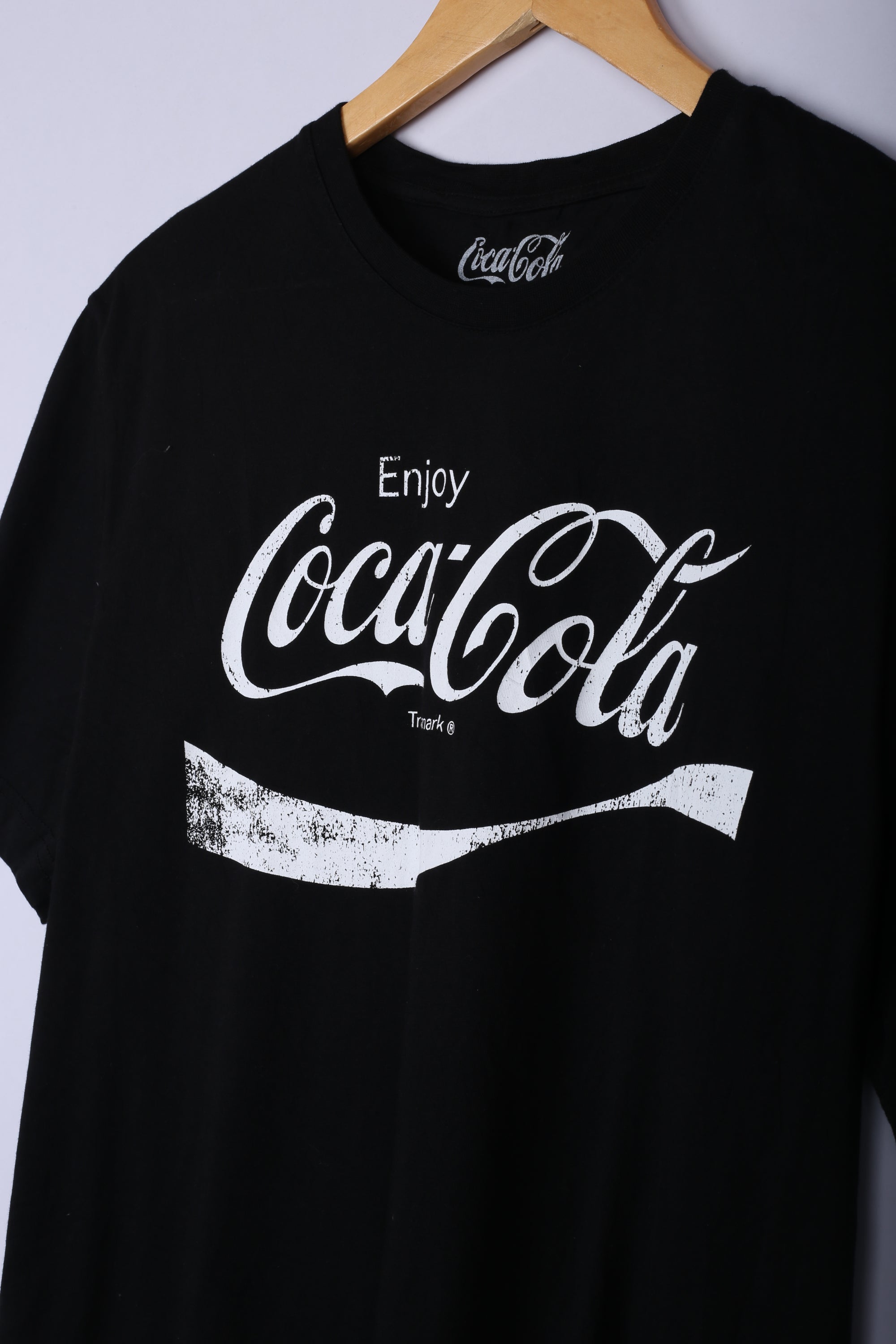 Vintage 80's Coca Cola Graphic Tee Black