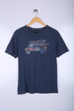 Vintage 90's Rip Curl Graphic Tee Navy