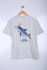 Vintage Mauritius Graphic Tee Grey