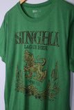 Vintage Singha Beer Graphic Tee Green