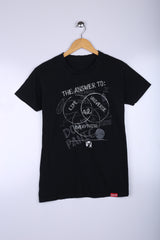 Vintage The Universe Graphic Tee Black