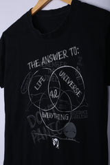 Vintage The Universe Graphic Tee Black