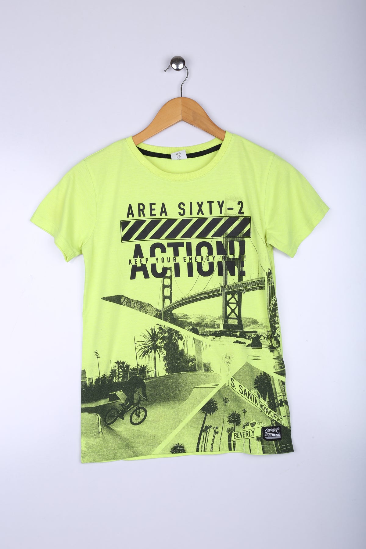 Vintage Area 62 Graphic Tee Neon