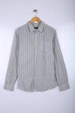 Vintage Hawaiin Shirt Swirls Grey