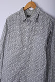 Vintage Hawaiin Shirt Swirls Grey