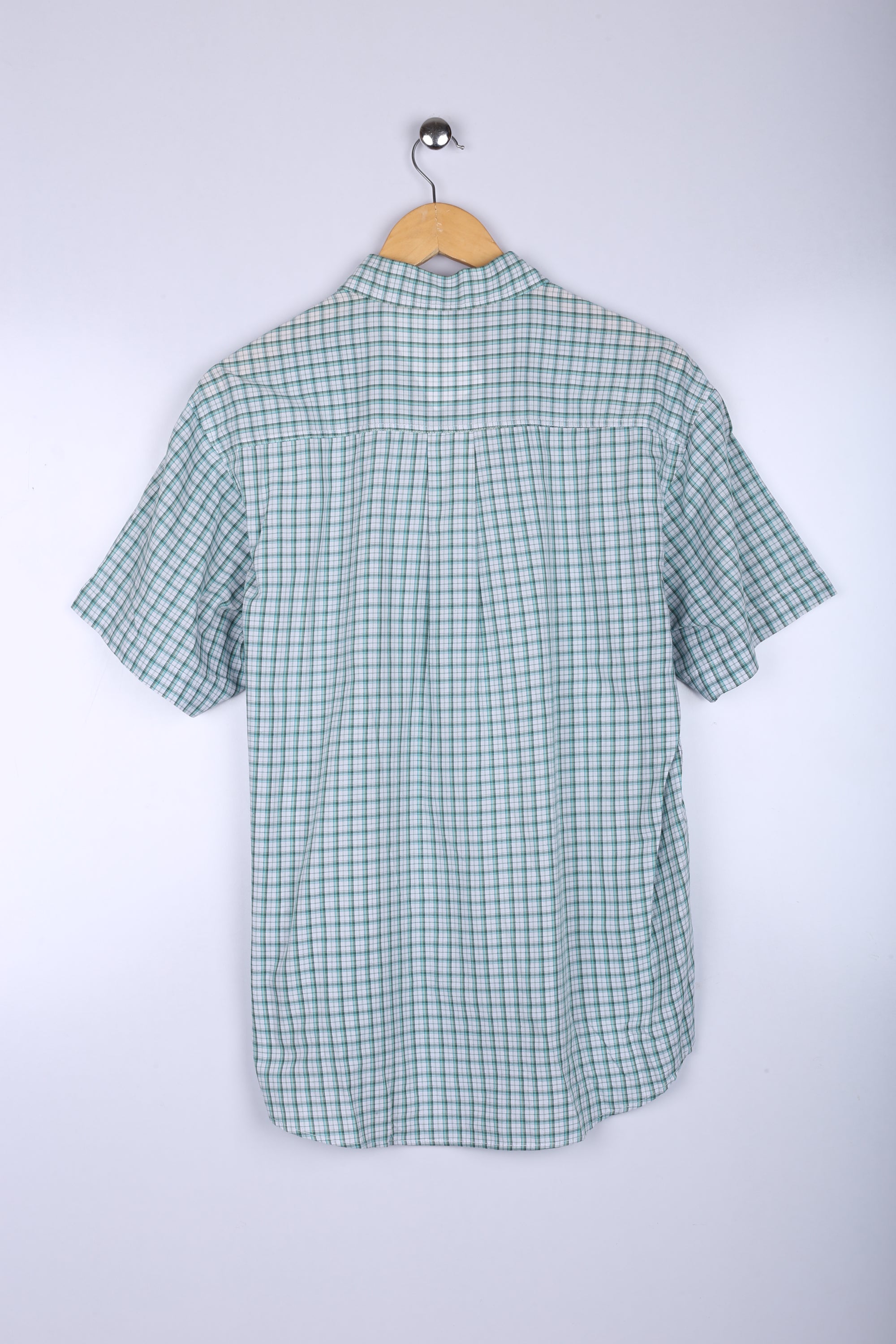 Vintage Ralph Lauren Half Sleeve Shirt Green Stripe