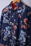 Vintage Hawaiin Shirt Navy Floral