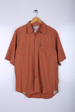 Vintage Columbia Half Sleeve Shirt Burgundy