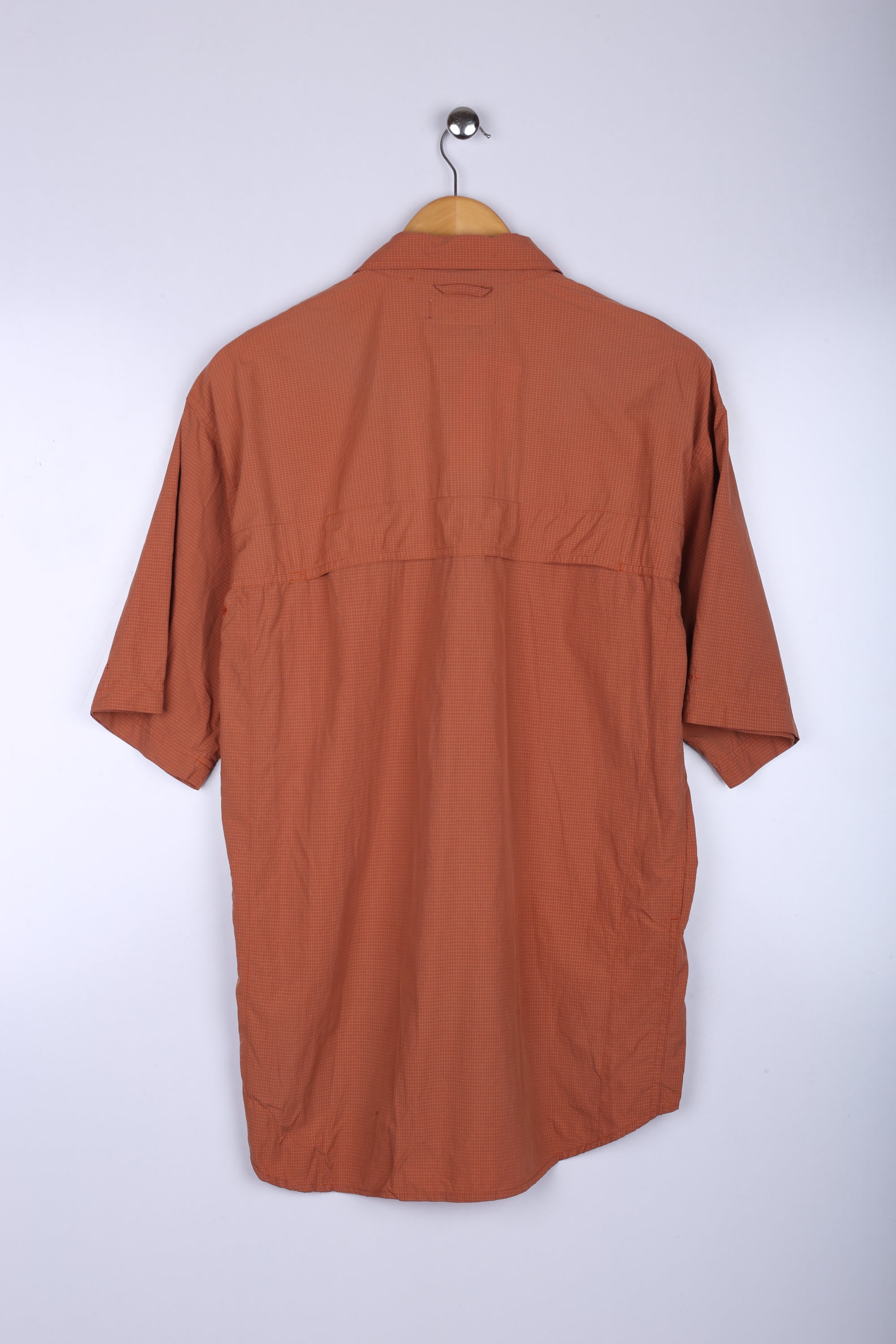 Vintage Columbia Half Sleeve Shirt Burgundy