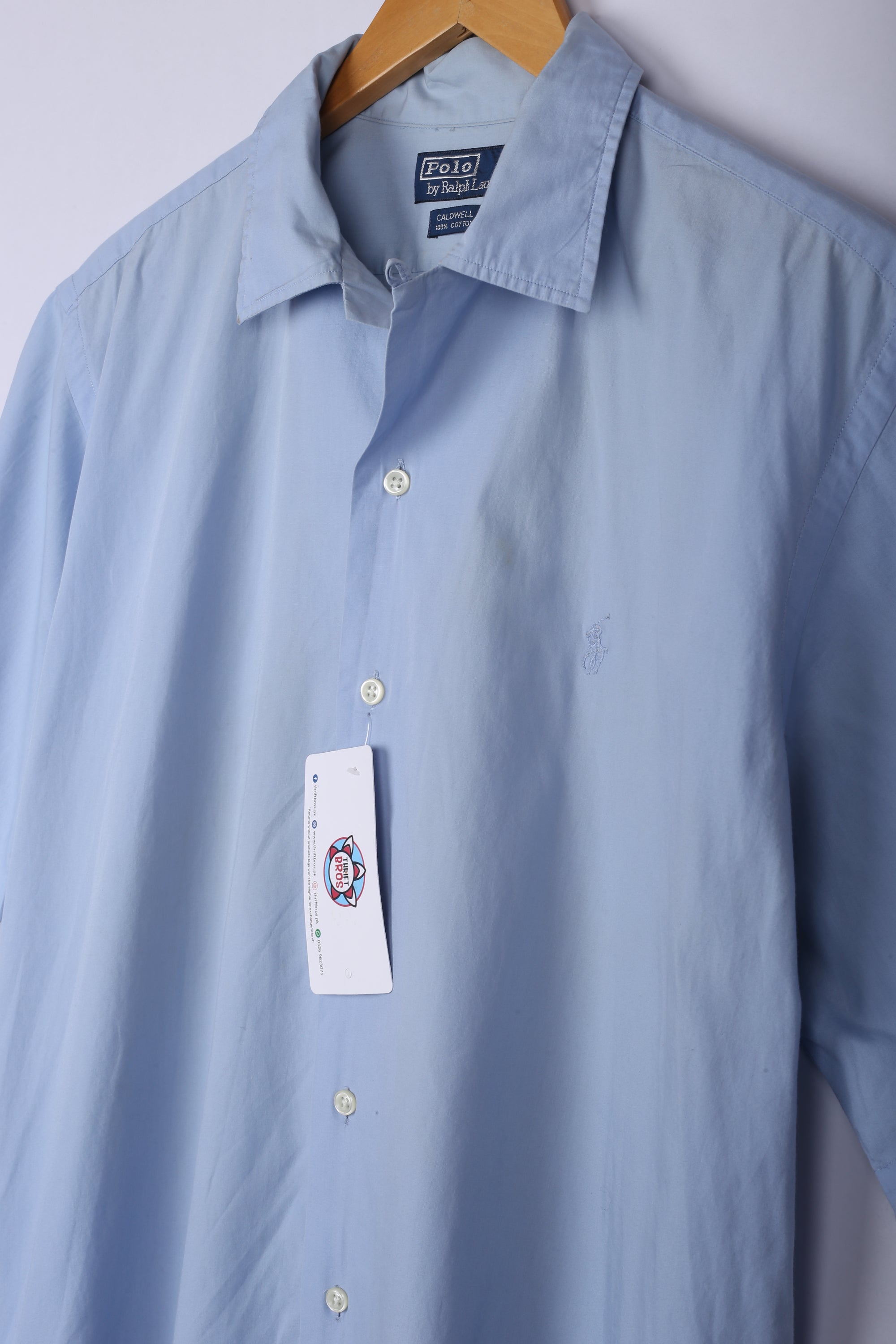 Vintage Ralph Lauren Half Sleeve Shirt Sky Blue