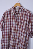 Vintage Lacoste Shirt Red/White Checkered
