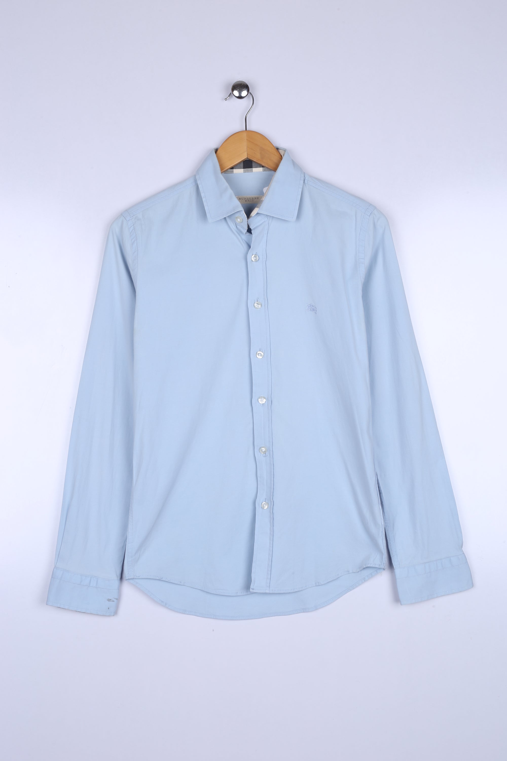 Vintage Burberry Shirt Sky Blue