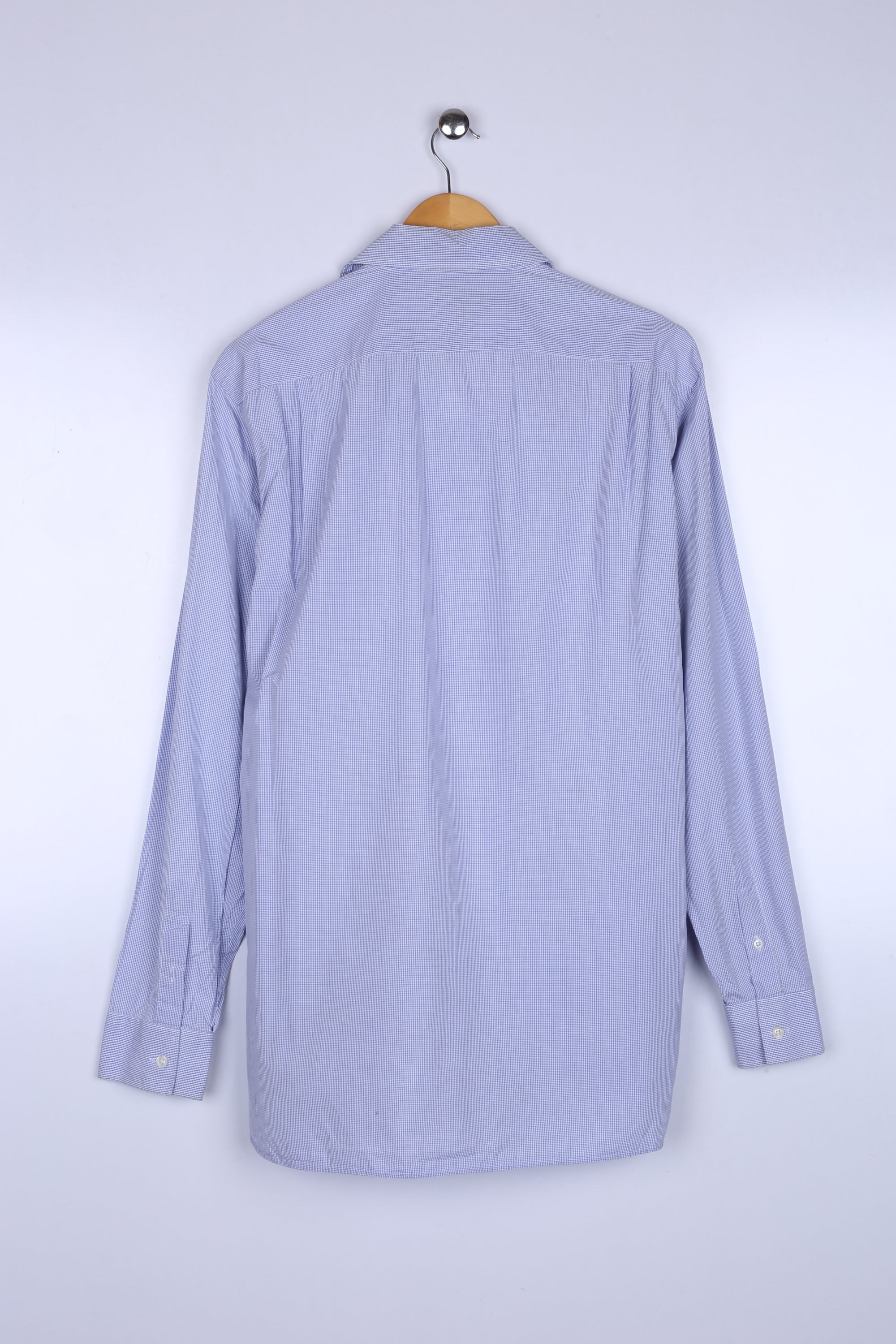 Vintage Burberry Shirt Sky Blue Checkered