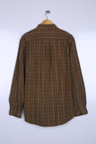 Vintage 90's Kappa Shirt Brown Checkered