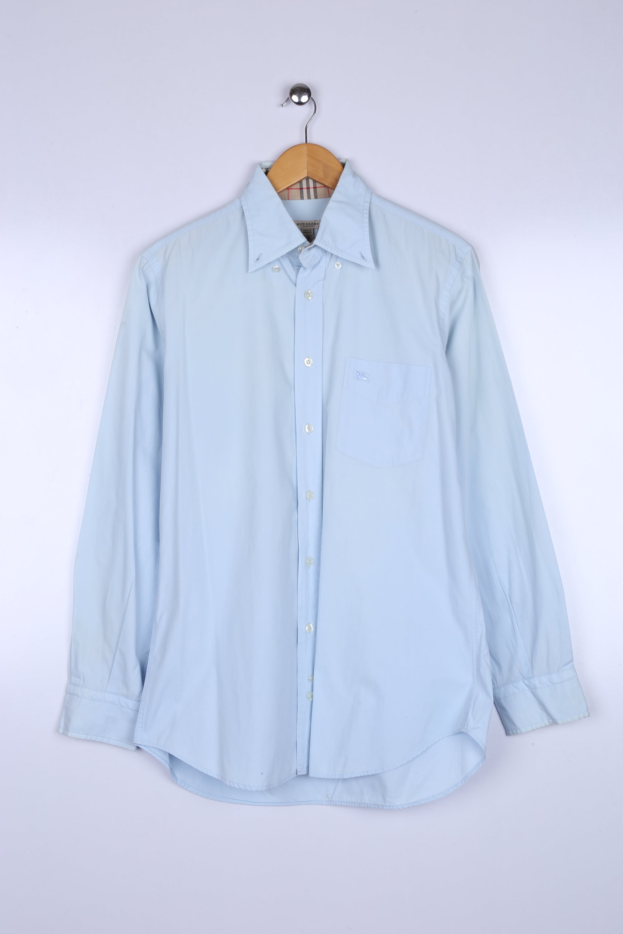 Vintage Burberry Shirt Sky Blue