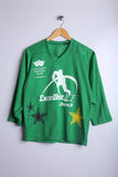 Vintage Canadian Western Bank Jersey Green - Knit Polyester
