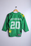 Vintage Canadian Western Bank Jersey Green - Knit Polyester