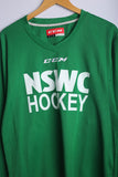Vintage CCM NSWC Hockey Jersey Green - Knit Polyester
