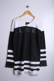 Vintage Sports Jersey White/Black - Knit Polyester
