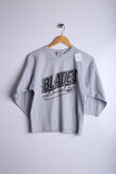 Vintage Blades Sports Jersey Grey - Knit Polyester