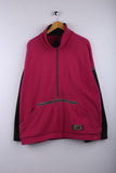 Vintage 90's Sport Lime Zipper Jacket Pink - Fleece