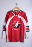Vintage Canada Jersey Red/White - Knit Polyester